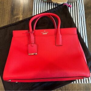 Kate Spade Vibrant Red Cameron Street Satchel NWOT
